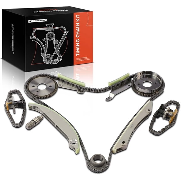 A-Premium 13PCS Engine Timing Chain Kit W/Sprocket & Tensioner & Guide Compatible with Dodge & Chrysler - Charger 2008, Avenger 2008, Magnum 2008, 300 2008, Sebring 2008 - V6 2.7L