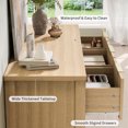 thumbnail image 5 of Studyset Fluted Dresser for Bedroom with 7 Drawers, 47.24" Wide Modern Chest Drawers w/Metal Handle, Wooden Dresser TV Stand, Wood Closet Clothes Storage Organizer for Bedroom, Living Room, Hallway, 5 of 8