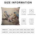 thumbnail image 5 of ARISTURING Four Birds Sitting on A Branch Pillow Covers  Oil Painting Birds in Tree Branch Color Ground Decorative Throw Pillow Case Double-Sided Printing Design Accent Pillows for Sofa Home Decor, 5 of 5