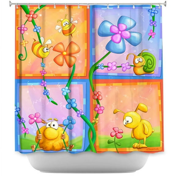 Shower Curtains - DiaNoche Designs - Flowery