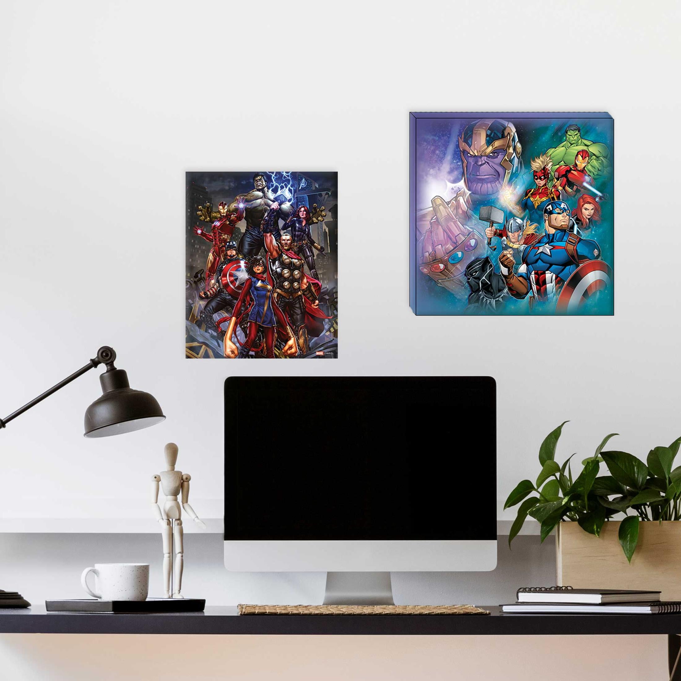 Marvel Avengers Wood Wall Art - Thor, Hulk, Captain America