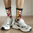 thumbnail image 6 of Vsdgher Retro Floral Butterfly Crew Socks for Men & Women, Breathable Casual Athletic Ankle Socks, 6 of 6