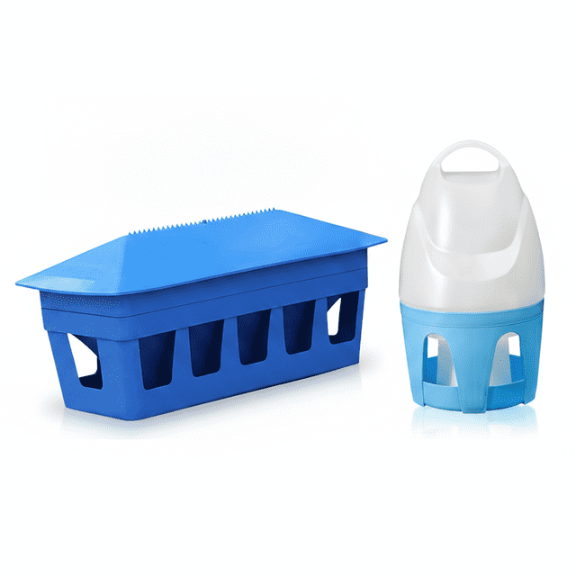 Comedero Para Palomas De Gran Capacidad, Contenedores De Comida Para Pollos, Corral, Patos, Gansos, Loros, Dispensador De Agua, Asa, Bebedero Automático Sencillo Y Fácil De Limpiar Para Aves.