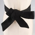 thumbnail image 3 of Cinturón de lana Hugo para mujer Cinturón de novia Elástico Hojas negro, 3 of 10