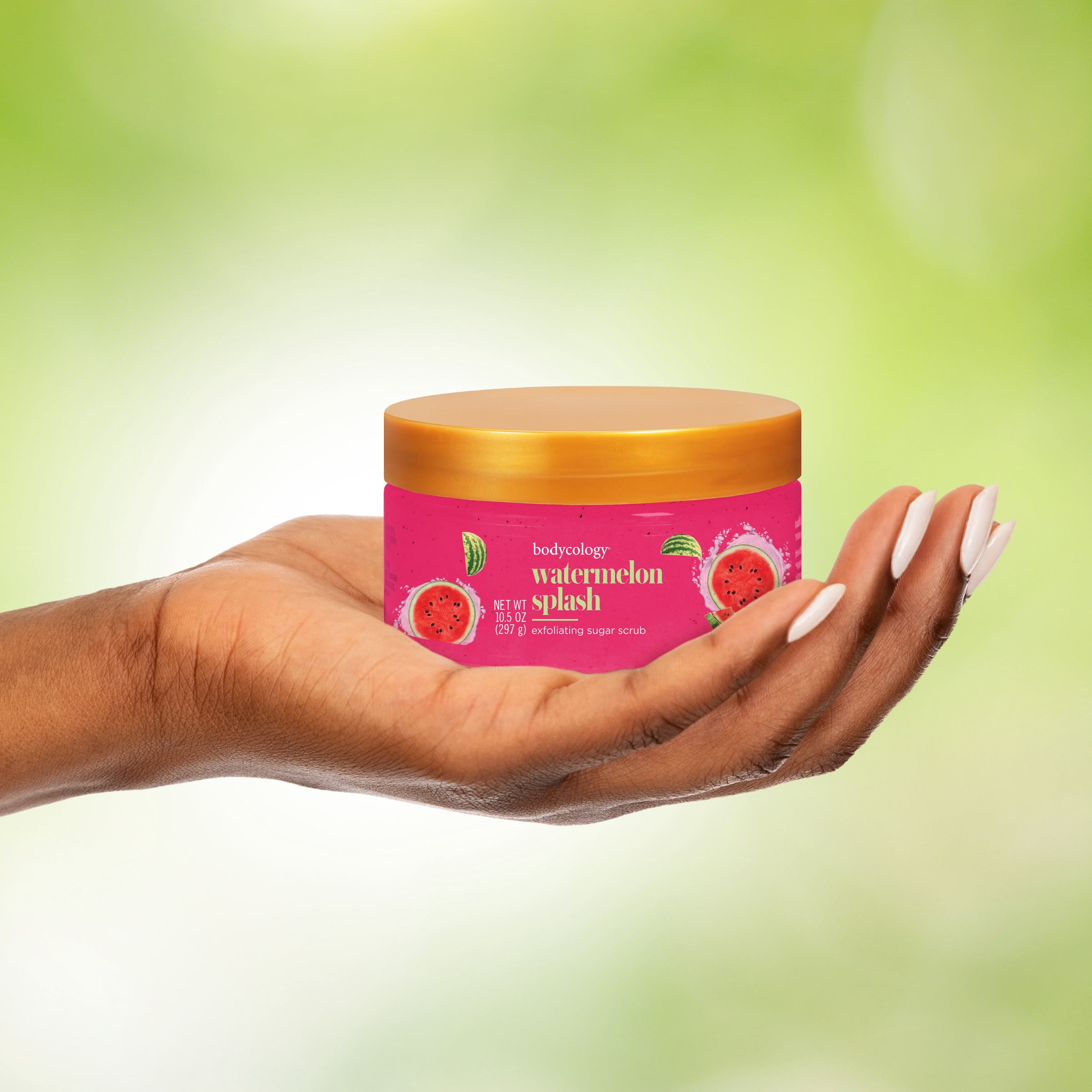 Bodycology Exfoliating Sugar Scrub, Watermelon Splash, 10.5 oz