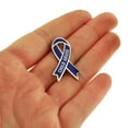 thumbnail image 4 of PinMart's Child Abuse Blue Awareness Ribbon Enamel Lapel Pin - 5 Pack, 4 of 4