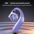 thumbnail image 6 of VALSEEL Bluetooth Headset Business Bluetooth Headphones Single Ear OWS Open Bones Conduction Ultra-long Battery Life LED Power Display Intelligent Noise Reduction, 6 of 9