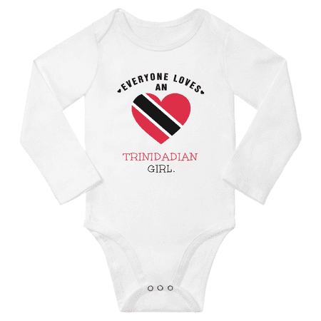 

Everyone Loves An Trinidadian Girl Baby Long Slevve Bodysuit (White 6-12 Months)