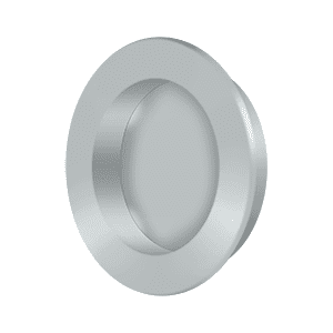 Deltana FP238U26D 2-3/8" Diameter Pocket Door Round Flush Pull Brushed Chrome