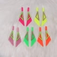 thumbnail image 6 of Retro 80s 90s Neon Earrings Acrylic Triangle Star Creative Exaggerated Fluorescent Earrings for Women's Party Jewelry Gifts, 6 of 7