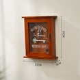 thumbnail image 2 of Key Organizer Wooden Key Cabinet Wall Box Beautiful Durable Retro Acrylic Door Key Storage Box, 2 of 7