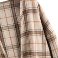 thumbnail image 4 of Women's Plaid Long Sleeve Button Down Wool Blend Shirt Jacket Blouse, 4 of 5