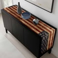 thumbnail image 5 of Vintage American Flag Table Runner 108 Inches Long, Farmhouse Shabby Retro Red Blue Kitchen Coffee Dining Table Decoration for Home Party Birthday Wedding Home Decor 13x108 Inches, 5 of 8