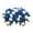 Z3#Blue, variant on Artificial Rose Bouquet, Lifelike Silk Flower Bush with Greenery, Flores Para Decoracion, UV Resistant Memorial Floral Arrangement for Cemetery, Gravesite Decor and Home Wedding Centerpiece
