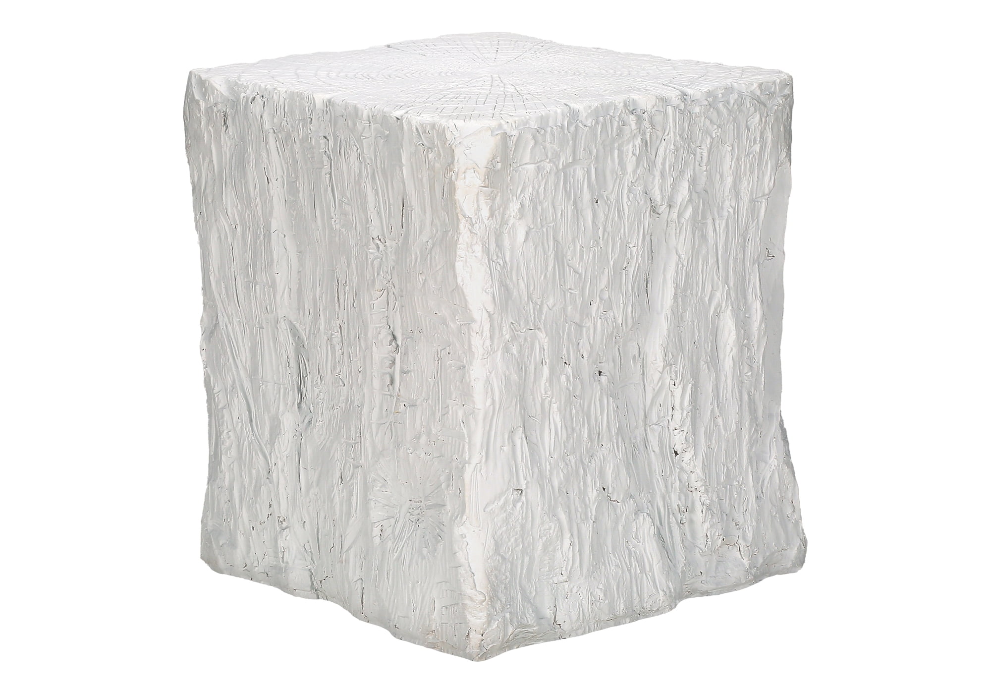 Monarch Specialties - Accent Table, 25"H, Indoor Or Outdoor, End, Nightstand, Side Table, Square, Living Room, Bedroom, White, Contemporary, Modern