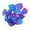 Blue, variant on Fluorite Crystal Stone Purple Blue Specimen Natural Quartz Healing Energy Raw Mineral for Chakra Balancing Meditation and Home Decor (1-2 in)