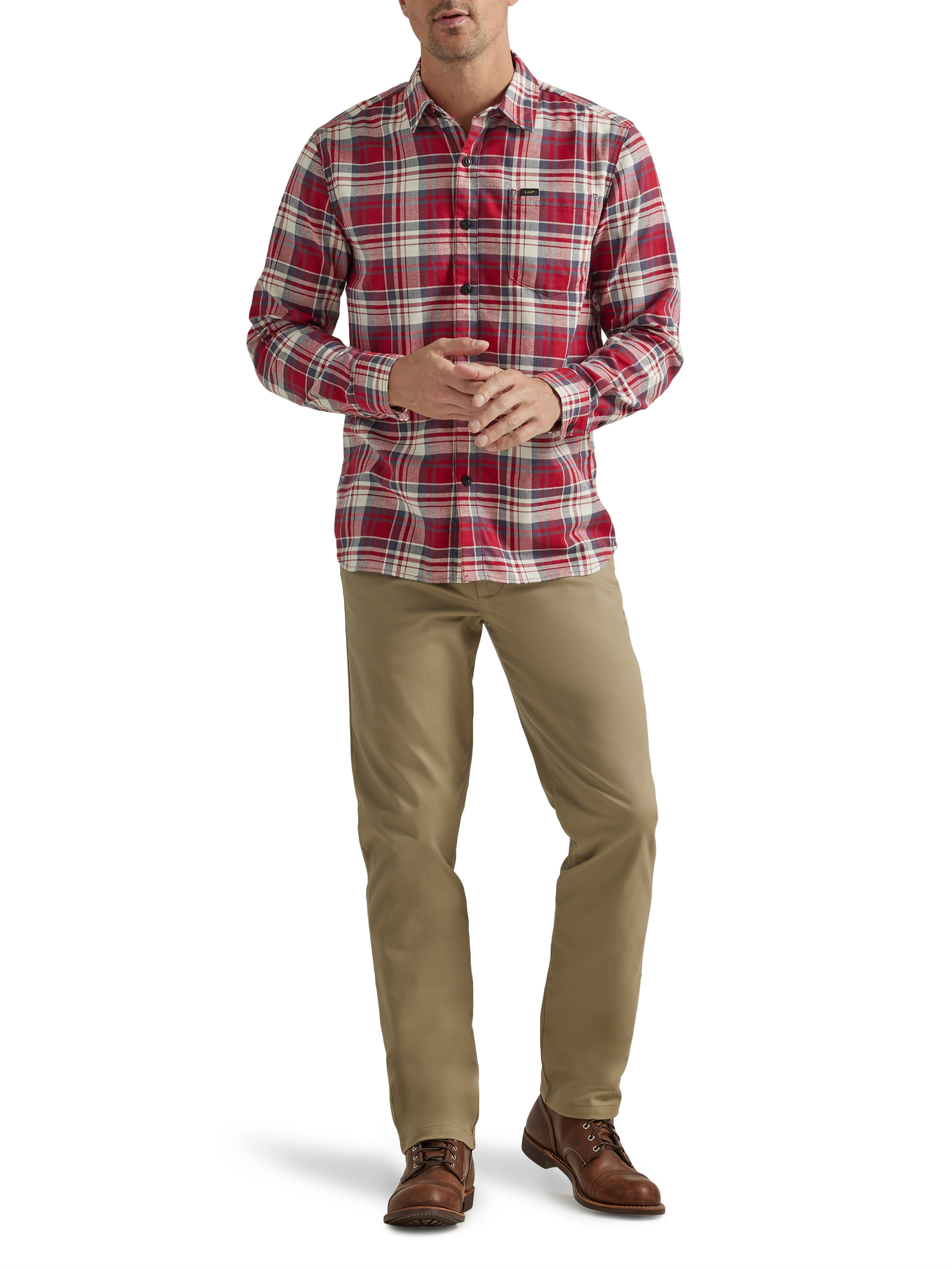 Lee® Men's Legendary Flat Front Slim Straight Pant with Wrinkle Resist