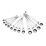 Hyper Tough 12-Piece Metric Flex Head Ratchet Wrench Tool Set, Hand Tools