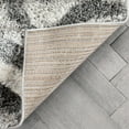thumbnail image 3 of Well Woven Tameh Grey Super Thick & Soft Abstract Wavy Stripes Area Rug 5x7 (5'3" x 7'3"), 3 of 8
