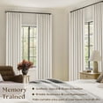 thumbnail image 6 of 90 Inch Pinch Pleated Linen Blackout Curtains 2 Panels for Living Room Cream Natural 100% Black Out Curtains 90 Inches Long Pinch Pleat Dual Layer Drapes Birch Ivory Drapes for Dining Bedroom Office, 6 of 18