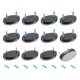 thumbnail image 1 of Uxcell 12Pcs almohadillas de fieltro con clavo, almohadillas de fieltro ovaladas para deslizadores de muebles, protectores de suelo para muebles de madera, mesa, sofá, pata de silla (25mm, negro), 1 of 5