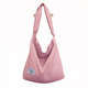 thumbnail image 1 of Bolsa de compras de lona para mujeres bolsa de hombro reutilizable de color sólido, 1 of 2