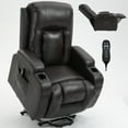 thumbnail image 7 of Sesslife Lift Recliner Chair for Adults, Electric Power Lift Recliners with Heat and Massage, Reclining Mechanism Electric Recliner with USB Port, Cup Holders, for Living Room Home, Dark Brown, 7 of 7