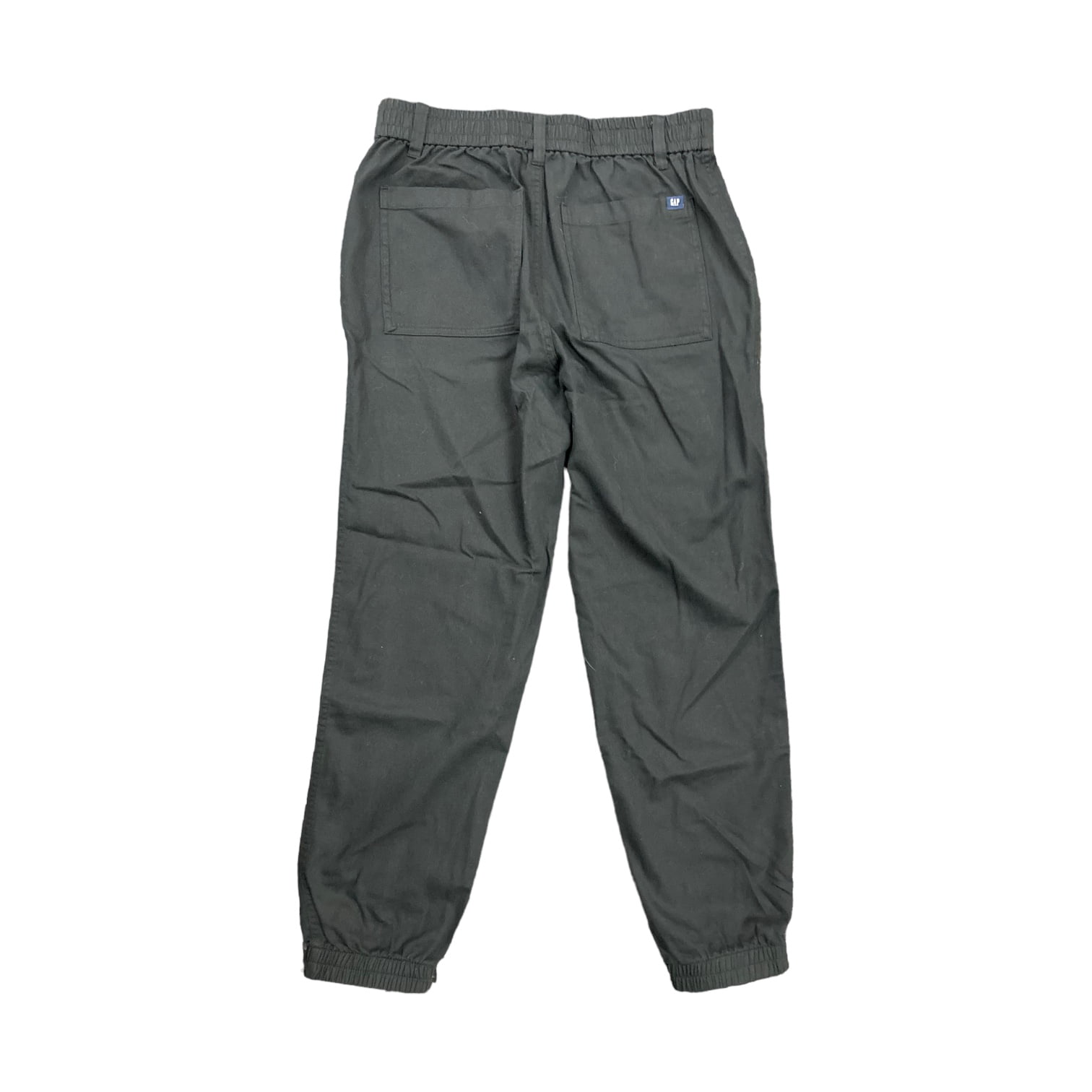 【BAON】Grinded Banding Boucle Jogger Pants GAP Women's Mid-Rise Cotton Twill Jogger Pants, Elastic Back