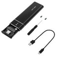 thumbnail image 1 of M.2 NVMe SATA USB C 3.2 Adapter Externes SSD Gehuse Case fr M / MB Key, 1 of 8