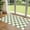 Checkered - Green / White, variant on Christmas 3x5 Entry Rug - Small Washable Indoor Outdoor Mats for Front Door Non-Slip Porch Rug Holiday Tartan Plaid Throw Rugs for Living Room Bedroom Entryway Kitchen Office Porch Decor