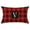 V, variant on Christmas Pillow Cover, 12 x 20 Inch Initial Last Name Red Buffalo Plaid Christmas Lumbar Throw Pillows Decorative Pillowcases for Indoor Outdoor Xmas Home Decor for Sofa Bed Car Chair