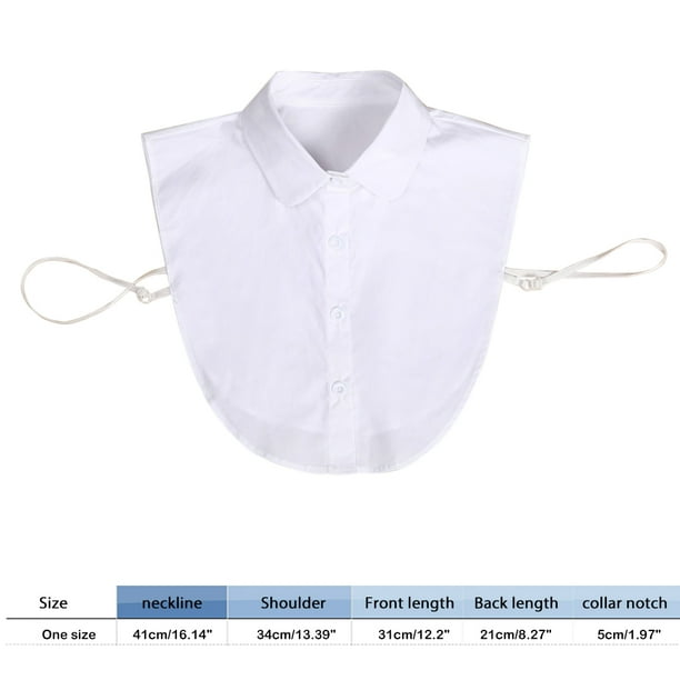 TB W Detachable Collar Sweater Fake Collar Shirt Cotton Collar