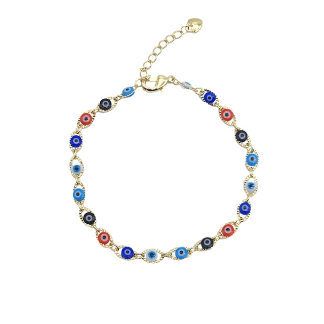 Pulsera Oro laminado Ojo Turco Multicolor Moon