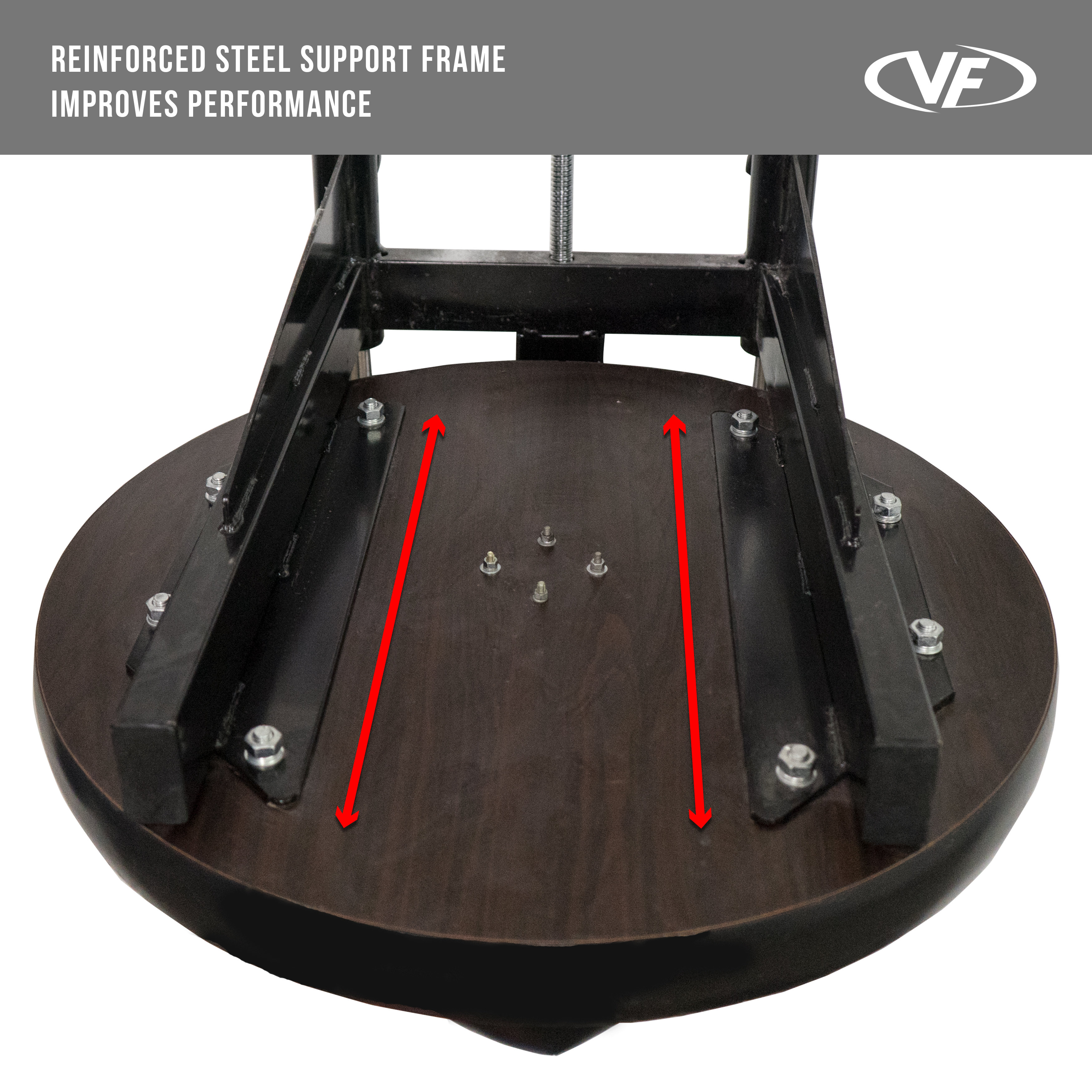 Valor Fitness Heavy Duty Adjustable 2” Boxing Speed Bag Platform with Wheel Crank for Easy Adjustment, Speed Bag Included CA-53