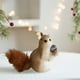 thumbnail image 5 of Decoraciones Del Árbol de Navidad Lindas Ardillas Realistas Colgando Figuras de Pino Conos Animales Del Bosque, Espuma Marrón 12.6x5.91x2.36In, Mini Árbol de Navidad, 5 of 6