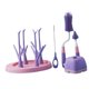 thumbnail image 1 of Limpiador de cepillos para biberones, cepillo para limpieza de biberones, rejilla de drenaje portátil, cepillo multifuncional, juego de cepillos para Violeta CUTICAT cepillo de botella, 1 of 8