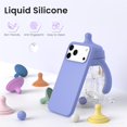 thumbnail image 3 of Compatible with iPhone 17 Pro Max Case,Slim Liquid Silicone 4 Layers Soft Gel Rubber Shockproof Protective Phone Case 6.9" with Anti-Scratch Microfiber Lining-Ice Blue, 3 of 7