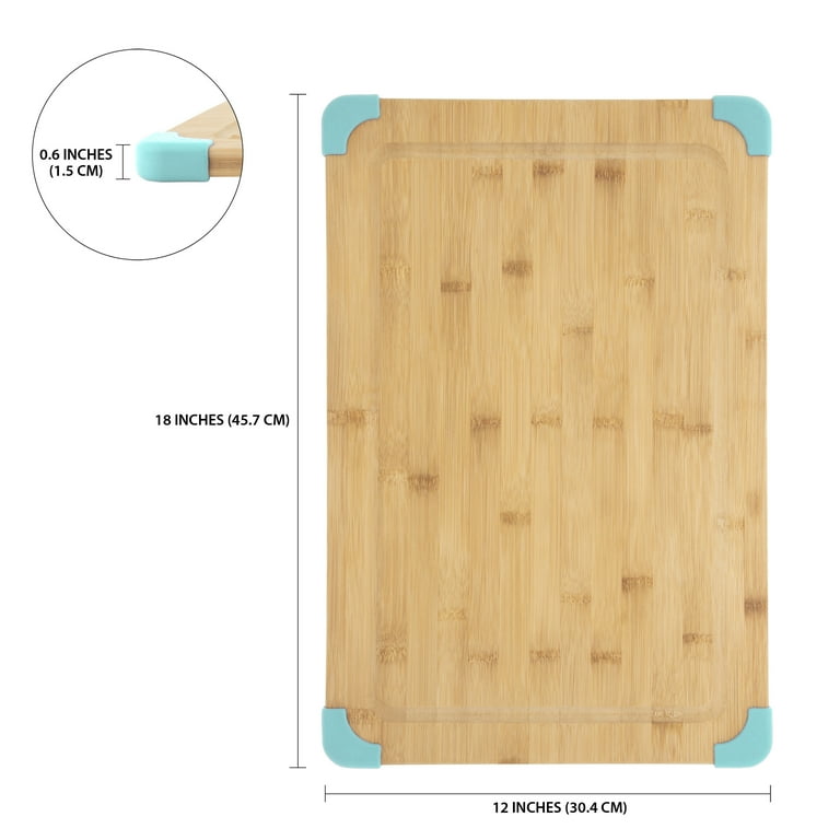 Farberware 12 Inch x 18 Inch Large Wood Cutting Board 