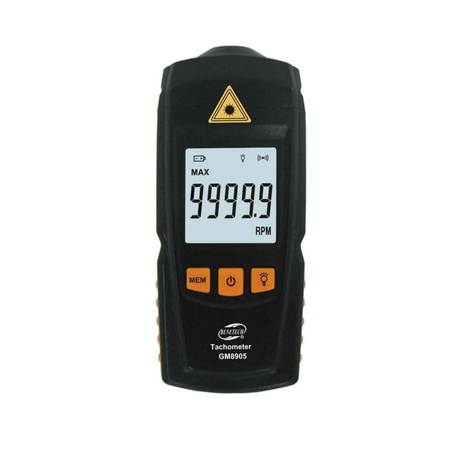 ZheElen GM8905 Tachymètre Numérique LCD Sans Contact RPM Tachymètre Jauge de Moteur