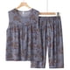 thumbnail image 4 of Puntoco Conjunto de dos piezas de verano para mujer, sin mangas, cuello redondo, tops estampados, pantalones divididos Puntoco Puntoco-4998, 4 of 4