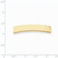 thumbnail image 2 of Finest Gold 14K Yellow Gold 47 x 8.5 x 1 mm ID Plate, 2 of 2