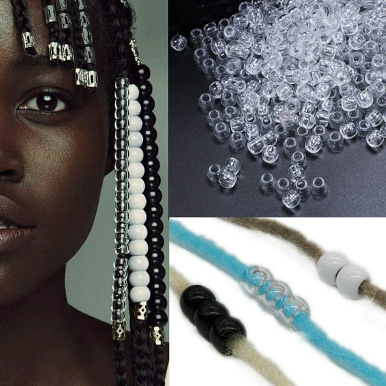 100X Braid Dirty Hair Beads Wooden Dreadlock Dread Beads Jewelry