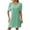 Green, variant on WRKEKC Summer Casual Dresses for Women, Womens Plus Size T-Shirt Dresses, Knee Length Dress for Women,Women's Casual Stripe Summer Short Sleeve Round-Neck Dress