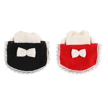 S Hamster Clothes Bowknot Small Animal Outfit Pets Winter Mini 2 Pcs