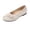 Beige, variant on Willtoo Womens Bow Decor Flats Ballet Shoes Round Toe Slip On Loafers Soft Comfort Lightweight Casual Non Slip Walking Shoes