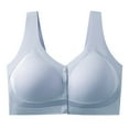 thumbnail image 4 of Brasier Tela de Mantequilla Sujetador Abierto Frontal para Mujer, sin Marcas, Ajustable, Lavable A Máquina, con Copa Fija, Chaleco Grande, 4 of 4