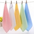 thumbnail image 2 of Nvzi toallas de mano de fibra de bambú cuadradas pequeñas de algodón suave para el hogar, súper suaves y muy absorbentes para ducha, piscina, toalla de mano de 11,81 x 11,81 pulgadas (amarillo), 2 of 5