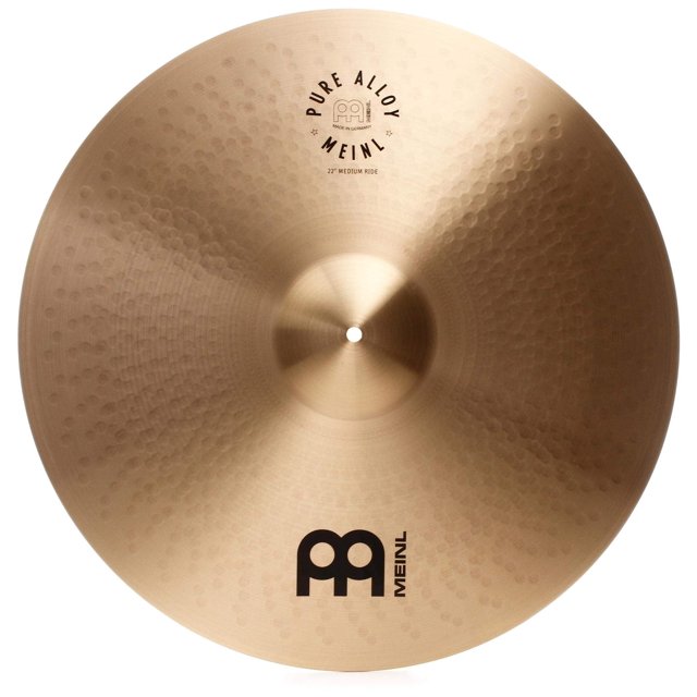 Meinl 22" Medium Ride Cymbal - Pure Alloy Traditional - Made in Germany, 2-YEAR WARRANTY (PA22MR)