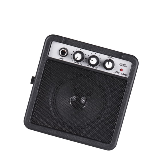 Sorven mini guitar amp 5W Guitar Amplifier Speaker with Volume Tone Adjustment, Lightweight Portable Mini Amp for Acoustic Electric Guitar, 3.5mm & 6.35mm Inputs Black