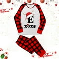 thumbnail image 2 of KHONTS Christmas Monogram E Printed Family Matching Pajamas Sets Long Sleeve and Pants Cozy Home Loungewear Holiday Sleepwear Women XL, 2 of 5